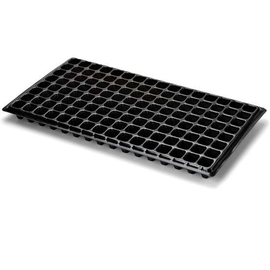 128 Cell Seedling Tray - Extra Strength 60 Pack, Seed Starter Grow Trays for Starting Plantings Propagation, Germination 1020 Plug Flat