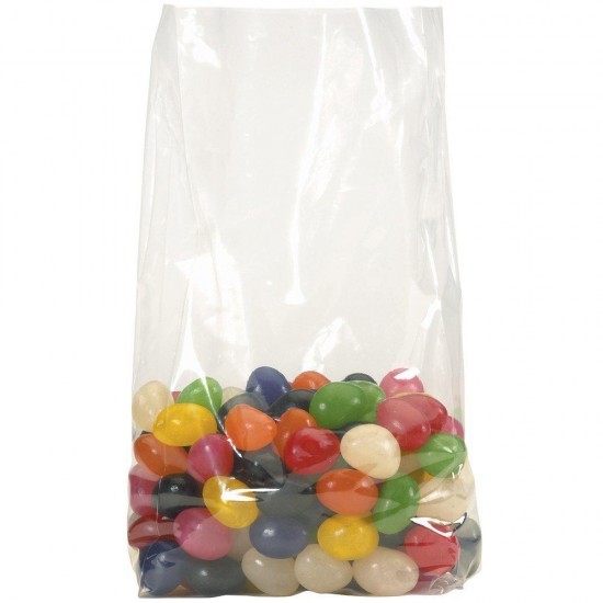Aviditi PB1597 Polypropylene Gusseted Bag, 10" Length x 8" Width x 30" Height, 2 mil Thick, Clear (Case of 500)