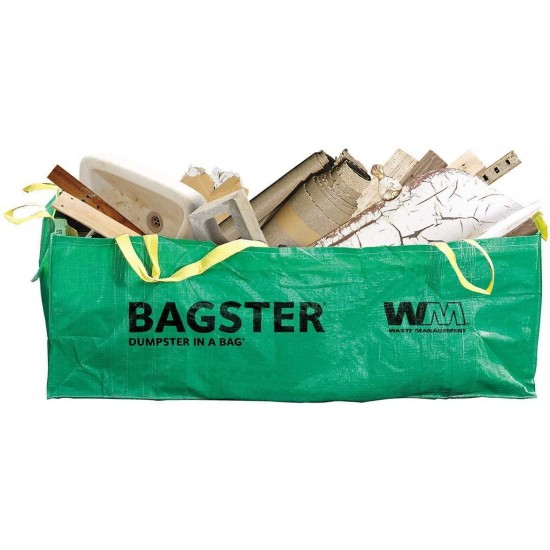 Bagster 3CUYD Dumpster in a Bag, Green (.4 Pack)
