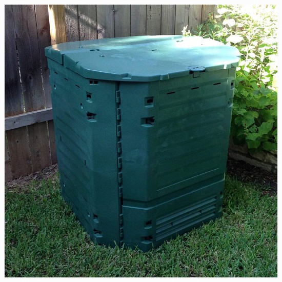 Compooster, Heavy Duty Plastic 32-Cubic ft. Home Compost Bin Compooster