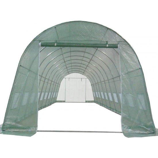 DELTA Canopies Greenhouse 33'x13'x7.5' - Large Heavy Duty Green House Walk in Hothouse 185 Pounds