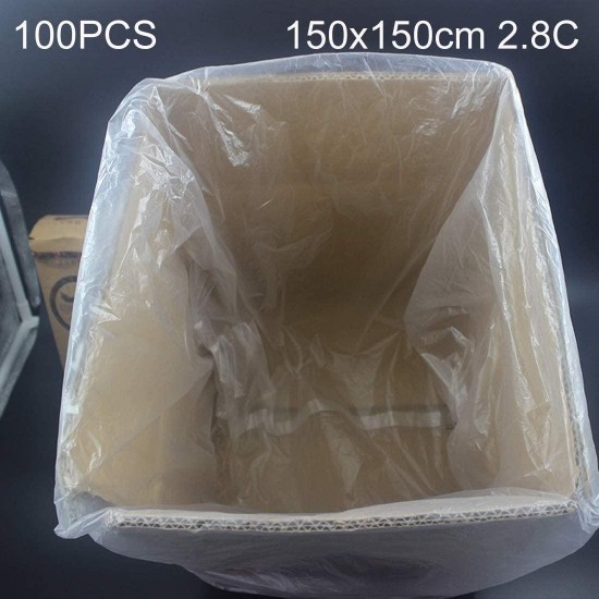 Eco Bag Lmy 100 PCS 2.8C Dust-Proof Moisture-Proof Plastic PE Packaging Bag, Size: 150cm x 150cm