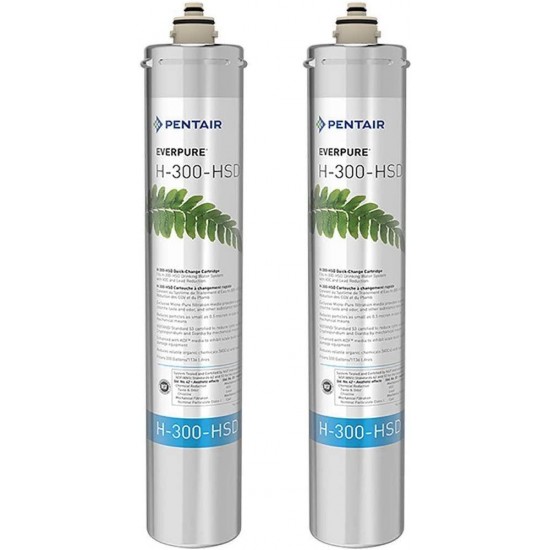 Everpure EV927075 H-300+HSD Water Filter Cartridge (Pack of 2)