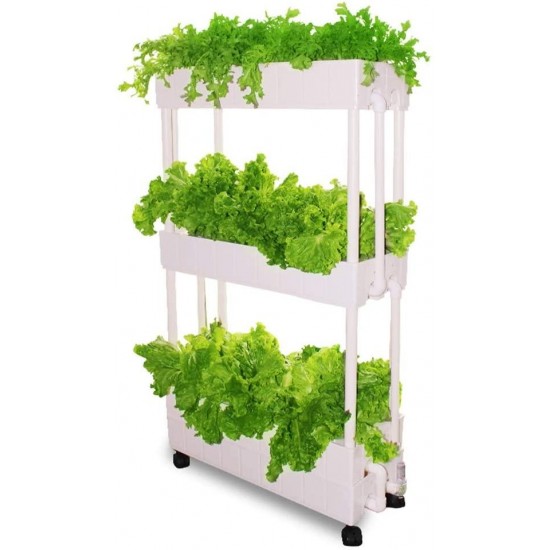 G/J/F Automatic Vegetable Growing Machine Environmental Garden 3 Layer Water Circulation Soilless Cultivation Equipment 42 Holes