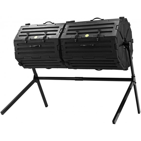 Good Ideas CW-INS108-BLK Wizard Insulated Double-Black Composter, Large
