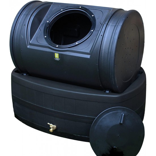 Good Ideas EZWH-BLK 47-Gallon Compost Wizard Hybrid, Black