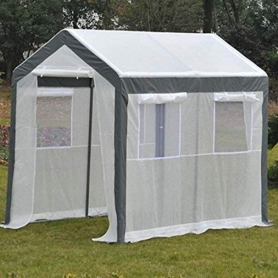 Greenhouses for Outdoors-Portable Greenhouses for Outdoors-Heavy Duty 5.91 Ft. W x 7.98 Ft. D-Perfect for The Home Gardening Enthusiast