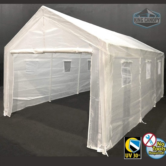 King Canopy Hercules 10X20 Canopy w/Greenhouse Cover