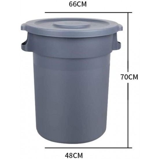 LXF Outdoor Waste Bins Plastic Sanitation Trash can with Wheel Storage bin Trash can 80L/120L Black Wheelie bin (Color : A, Size : 120L)