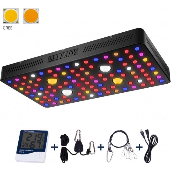 Grow Light CREE - COB 2300W LED Full Spectrum Multi-Functional Plant Growth Lamp, Double Switch Double Chip Flower Vegetable Cultivation Full Spectrum Plant Lamp, All Spectra Required for Houseplants