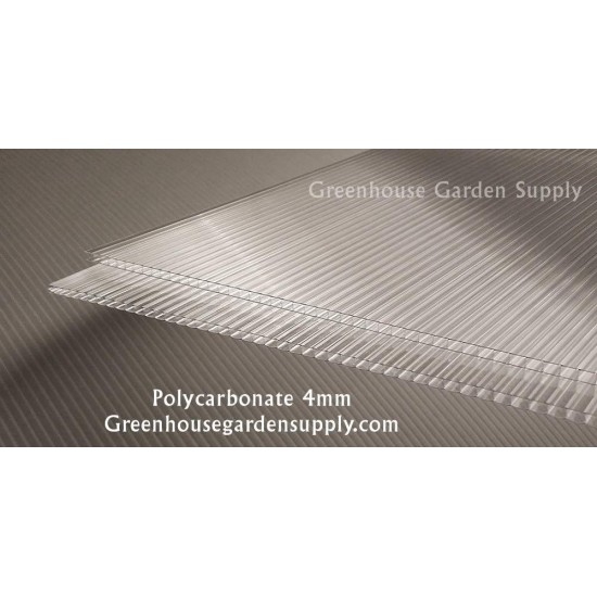 POLICARB Polycarbonate Greenhouse Cover 4mm - Clear 24" x 72" (Pak of 10)