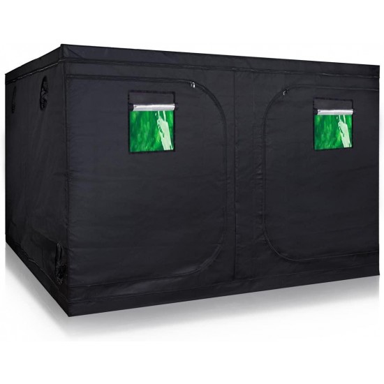 TopoLite 120"x120"x80" Indoor Grow Tent Hydroponic Growing Dark Room Green Box with Viewing Window