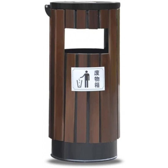 WQEYMX Outdoor Trash can Outdoor Trash can Waste Recycling bin Wheeled Trash can (Color : B)