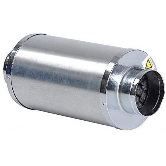 Yescom Hydroponics 4" Inline Fan Blower Silencer Duct Muffler Noise Reducer for Grow Tent System